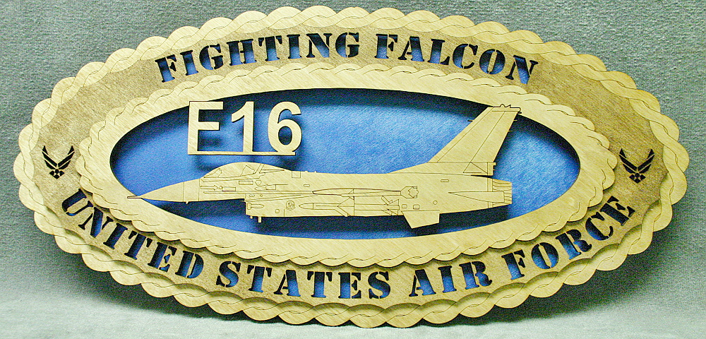 Air Force F16 Wall Tribute